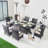 6 - Person Patio Dining Set Rectangular Table with Cushions Included-1916763483