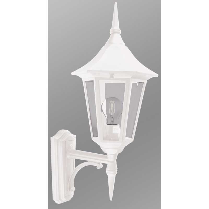 Valencia Large Wall Lantern, 62cm H x 25cm W x 33cm D, Black/Gold