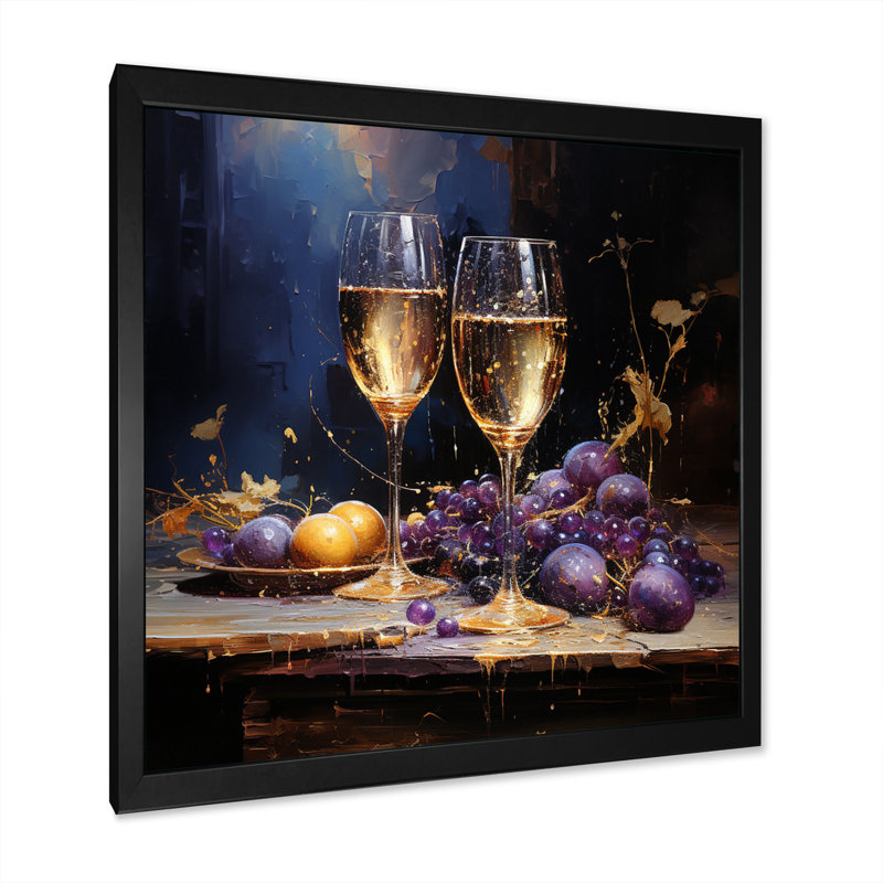 Champagne Champagne, célébration de Noël II - grand vin, décoration murale champagne, H 24 po x l 24 po x P 1 po