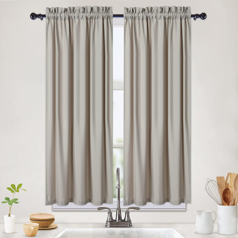 Kitchen Curtain, 30cm H x 24cm W, White