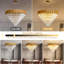 Lustre à plusieurs niveaux avec lumière en cristal-223817165-223817160-223817167