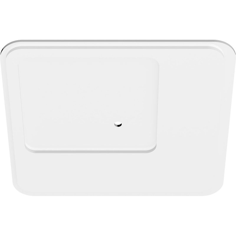 White PVC Contemporary Square Ceiling Medallion 10"