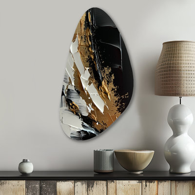 Cecile - Abstract Fall Shape Assymterical Metal Wall Art
