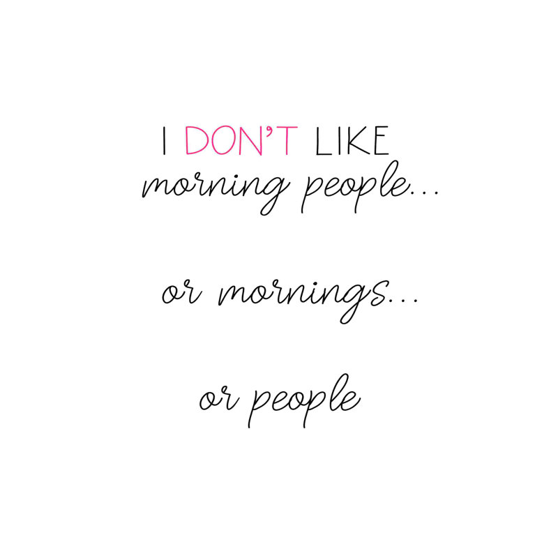 Morning People 2, H 12 po x l 12 po