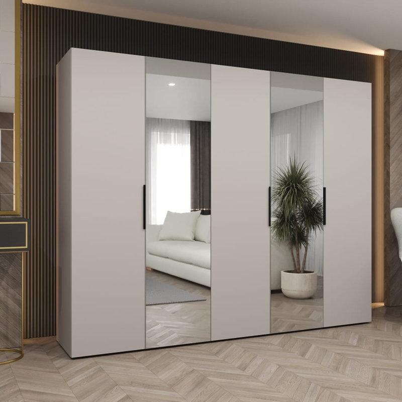 Stojadin Manufactured Wood Wardrobe, Cashmere