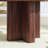 47" Fluted Round Dining Table For 6 With Thickened Edge & Sturdy Pedestal Base-923668683-923715004