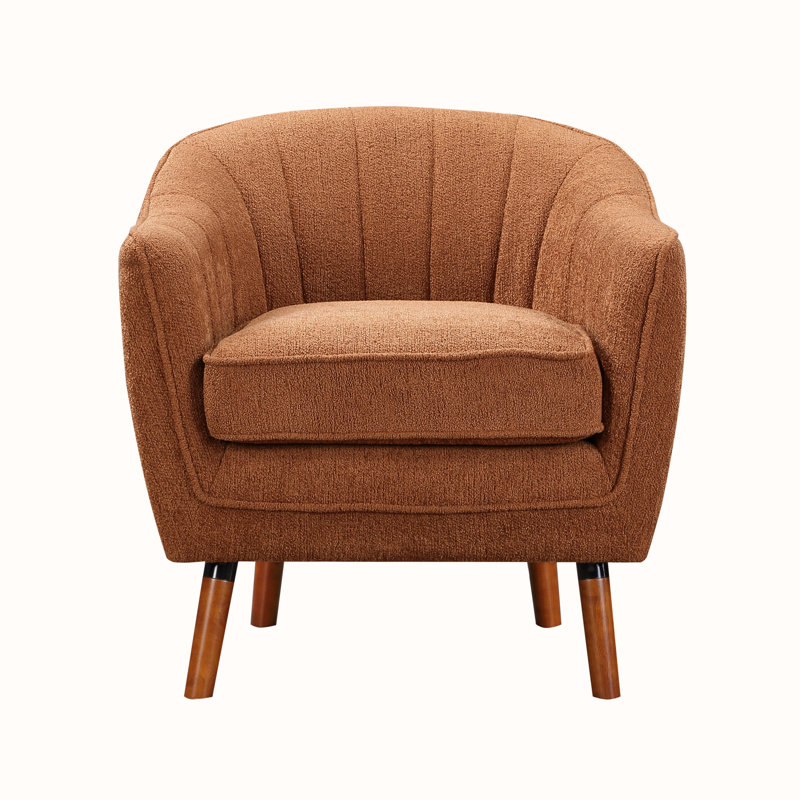 Fauteuil d'appoint Malatesta, Orange chenille incorrect