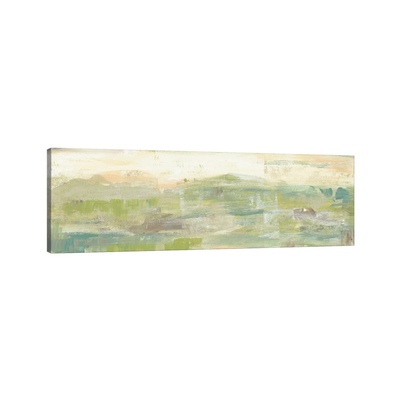 Greenery Horizon Line III by Jennifer Goldberger - Wrapped Canvas Panoramic Painting, 152.4 cm H x 50.8 cm W x 1.91 cm D