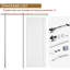 Ensemble de quincaillerie pour porte standard 2 portes-117432485