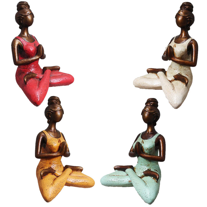 Alorton Religious & Spiritual Figurines & Sculptures, 10" H x 7" W x 5" D, Orange