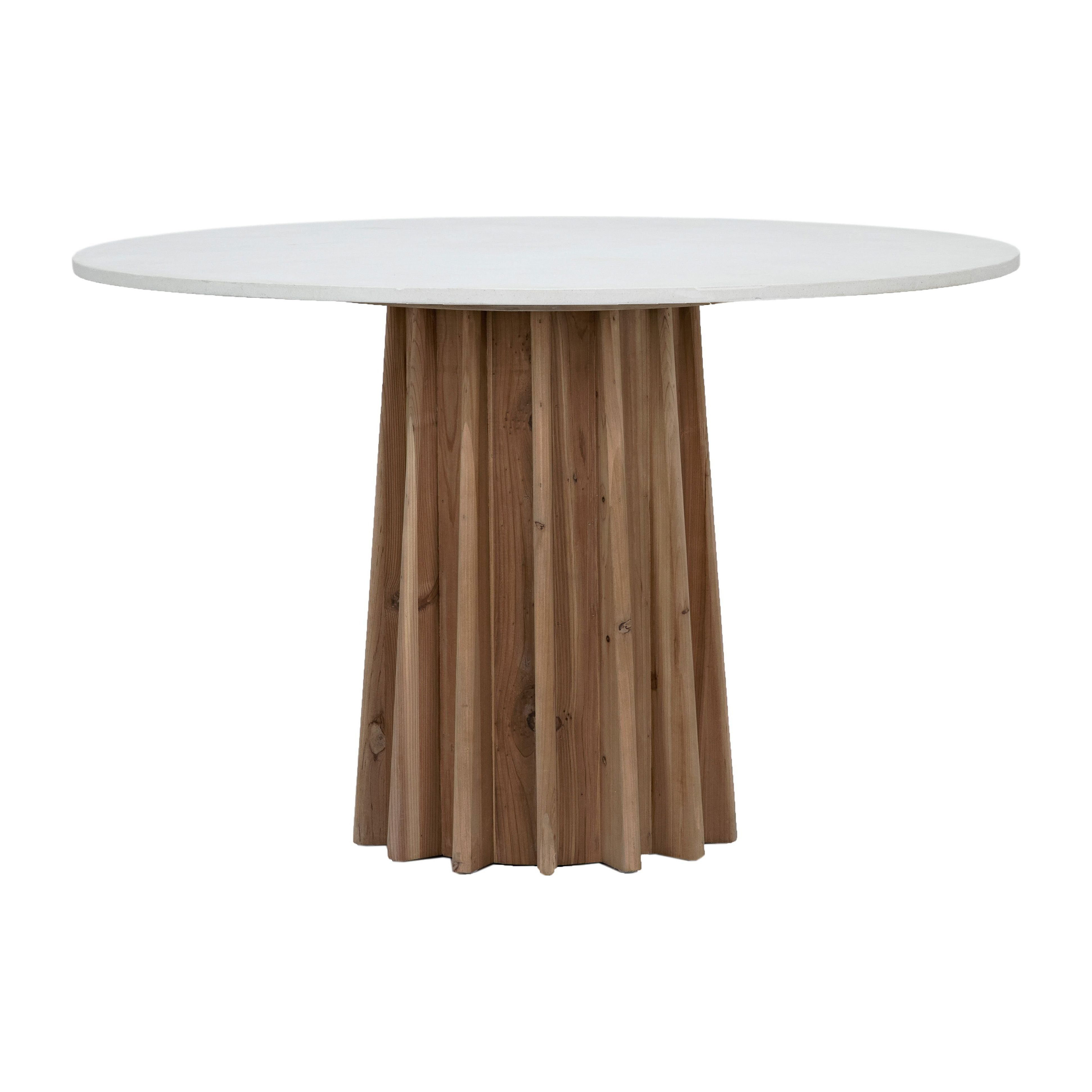 37B Althea Round Dining Table in Light Oak - Only Table