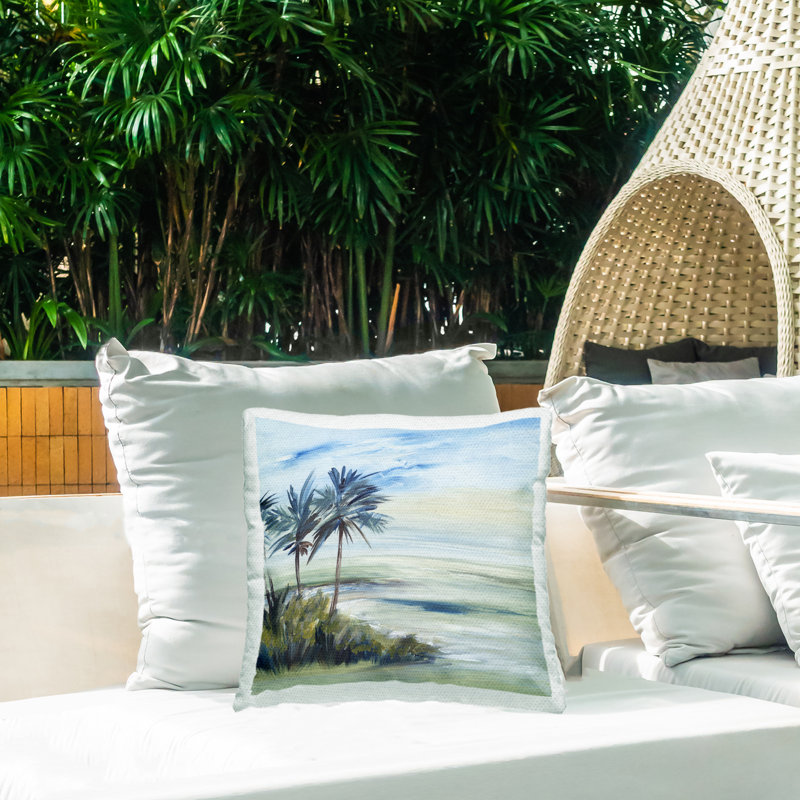 Coussin d'extérieur Windy Palm Trees