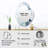 Liquid Source Innocence - Marble Asymmetrical Unique Wall Mirror, Modern Unique Shape Mirror, Printed Metal Art