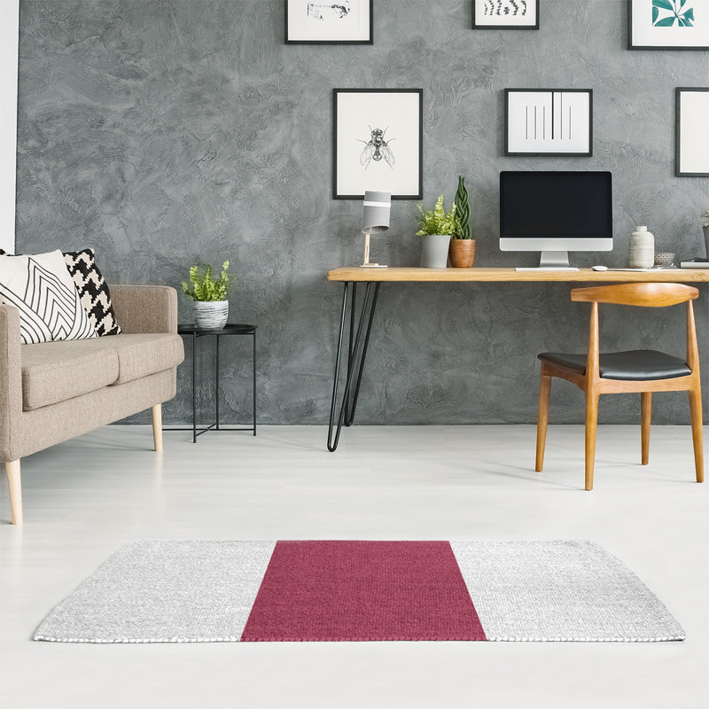 Tapis à zone blanche football arizona, Rectangle 5 pi x 7 pi, Oui