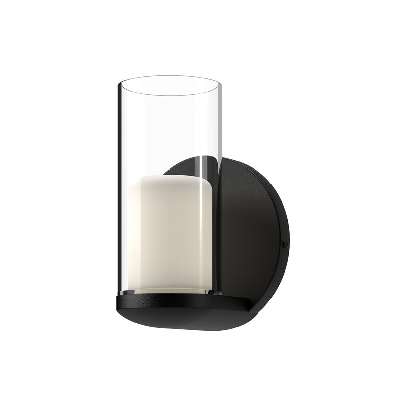 Birch Aluminium LED Armed Sconce, Black