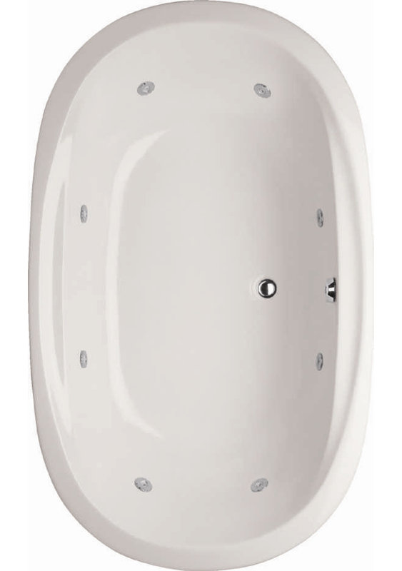 Galaxie 74'' L Whirlpool Bathtub, White