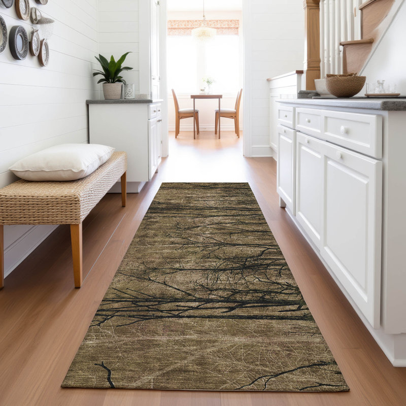 Tapis d'intérieur / extérieur Xhevrie, Tapis de couloir 2 pi 3 po x 7 pi 6 po