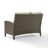 Allis 53.25'' Wide Metal Loveseat with Cushions