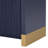 Modern Sideboard With Adjustable Storage Shelves, 4-door Curved Corner Design Wavy Door Panel Cabinet-908918
