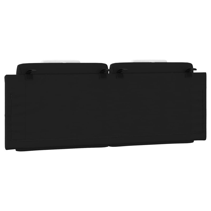 vidaXL Headboard Cushion Viana Black and White 137 cm Faux Leather, Black/White, Full