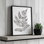 «Simple Fern in Black» par Dogwood Portfolio, reproduction d'art