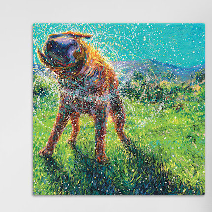 Iris Scott - Swimmin in the Creek par Iris Scott - Estampe numérique sur toile tendue avec châssis, Pas de tapis