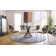 Vortex Round Table with Glass Top and Central Metal Base