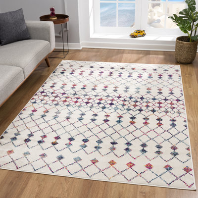 Tapis crème abstrait Kymiere