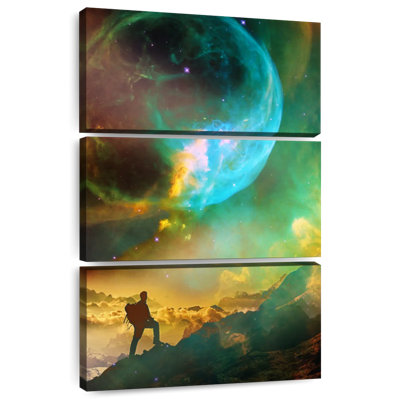 Vibrant Space Hiker
