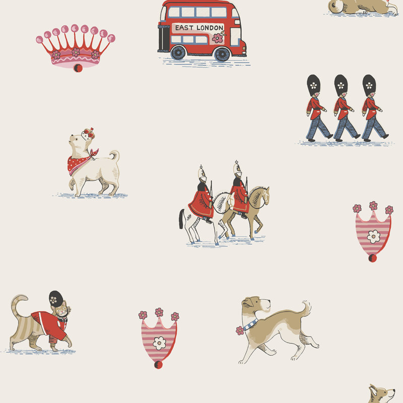 Cath Kidston Queenie's London Cream Wallpaper