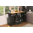 55.7'' Large Kitchen Island With 2 Drop Leaf, Rolling Cart On 5 Wheels, Power Outlet, And Spacious Storage For Versatile Use-2064723922