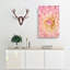 Pink Dahlia Flower Abstract - Wrapped Canvas-56666435