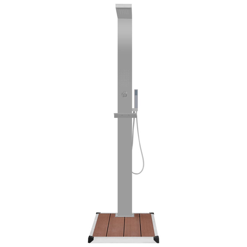 Mullica 800 x 620 mm Metal Shower Tray, Brown