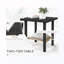 Chaise berçante de patio en osier avec coussins et table capitonnés (2 chaises)-129891684