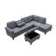 Canapé modulaire rembourré 3 pièces Stumbaugh