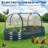 6x3x1 Ft Oval Galvanized Steel Raised Garden Bed Kit with Removable PVC Cover, Mesh Netting & Open Base-927020730