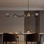 9-Light Spherical Chandelier with Dimmable Kitchen Island