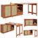 360° Expandable Rotating Bar Table With Storage Cabinet