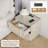 Designer Modern Minimalist Style 2-drawer Fluted Panel Nightstand With Charging Station-1852836411