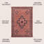 Tapis rouge / gris foncé Ilsetraud-1128071006