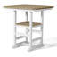 Table de comptoir carrée 37 po Featherstone, blanc-130678655-130678656