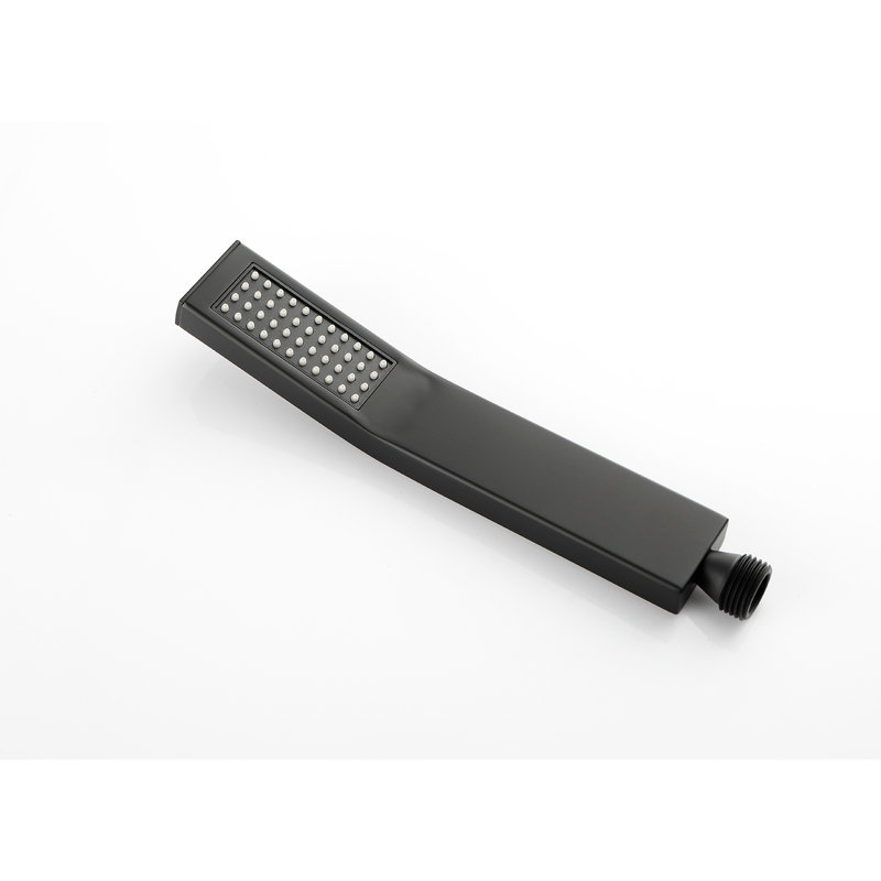 Douche à main 59 pouces avec barre coulissante de 28 pouces, ensemble de salle de bain noir mat, tête réglable pour eau puissante, buses, rouille - acier inoxydable exceptionnel, bruine puissante,