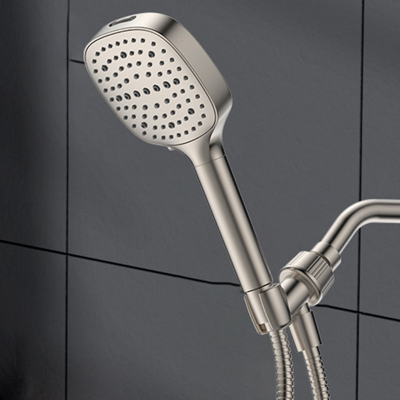 7 Modes High Pressure Handheld Showerhead With Filters, Filtered Shower Head With Handheld,, Brushed Nickel