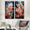 Minimalisme, aquariums, poissons - aquariums, ensemble de 2 impressions sur toile