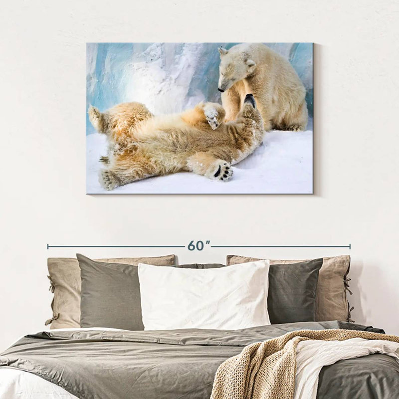 Brampt Polar Bears, 30" H x 45" W