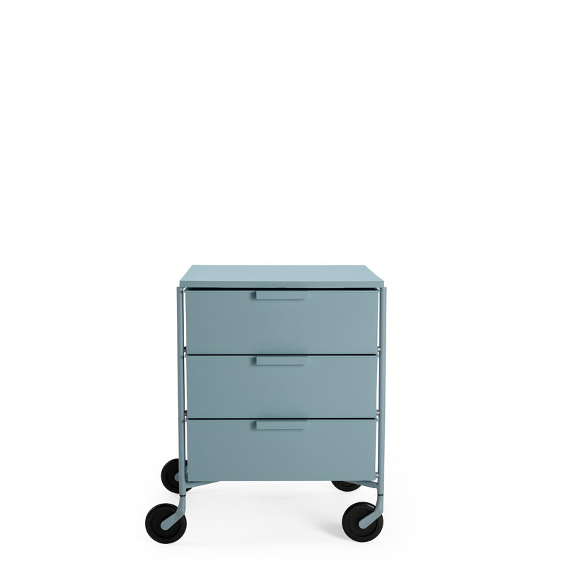 Armoire mobile recyclée, Bleu clair