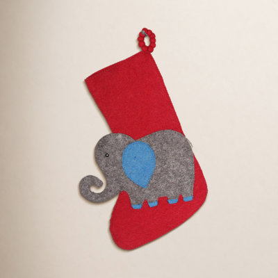 Embroidered Wool Stocking