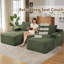Canapés modulaires confortables Boneless Couch pour le salon, canapé modulaire en U en forme de nuage, canapé modulaire minimaliste avec assise profonde-129052865-129052871