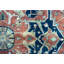 Hand-Knotted High-Quality Red and Blue Area Rug