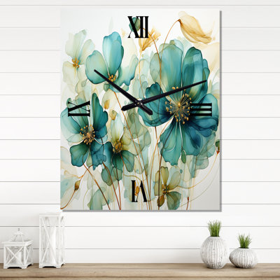 Janeli - Abstract Botanicals Wall Clocks